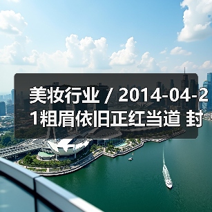 美妆行业 / 2014-04-21粗眉依旧正红当道 封面女郎秦岚尽显熟女魅力（图2）