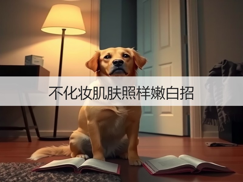 不化妆肌肤照样嫩白招