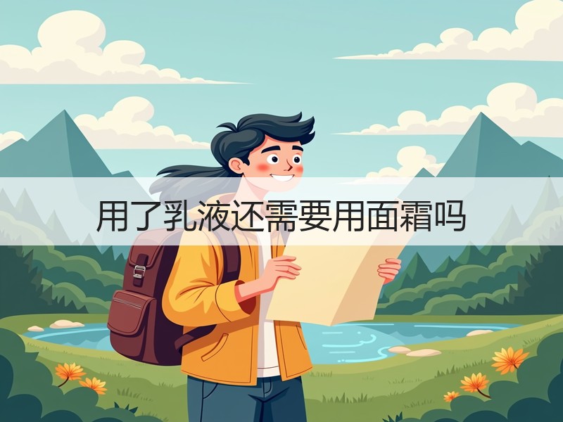 用了乳液还需要用面霜吗