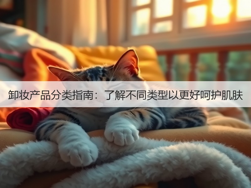 卸妆产品分类指南：了解不同类型以更好呵护