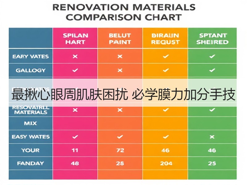 最揪心眼周肌肤困扰 必学膜力加分手技