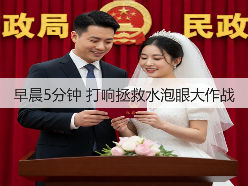 早晨5分钟 打响拯救水泡眼大作战