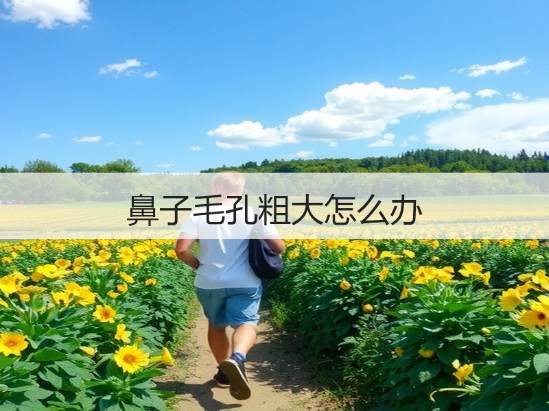 鼻子毛孔粗大怎么办