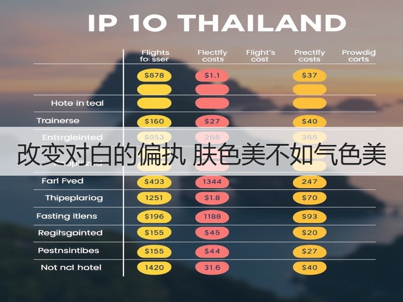 改变对白的偏执 肤色美不如气色美